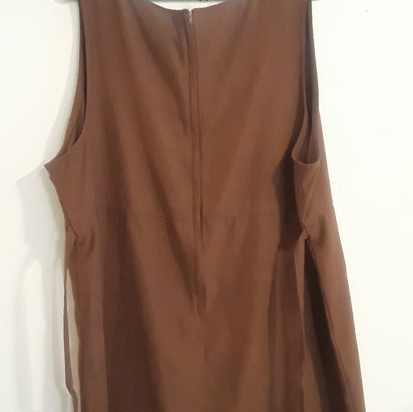 DRESS PLUS SIZE D.P.S. WOMAN PLUS DRESS JUMPER BROWN - Picture 11 of 11